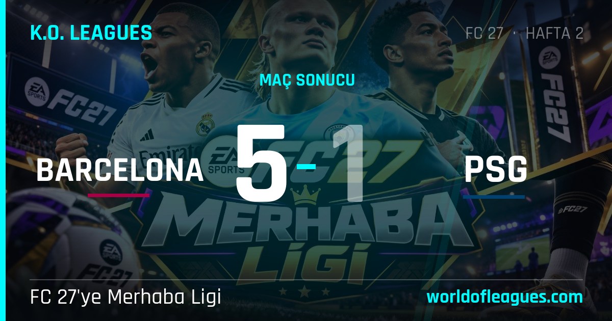 Barcelona 5 - 1 PSG — FC 27'ye Merhaba Ligi