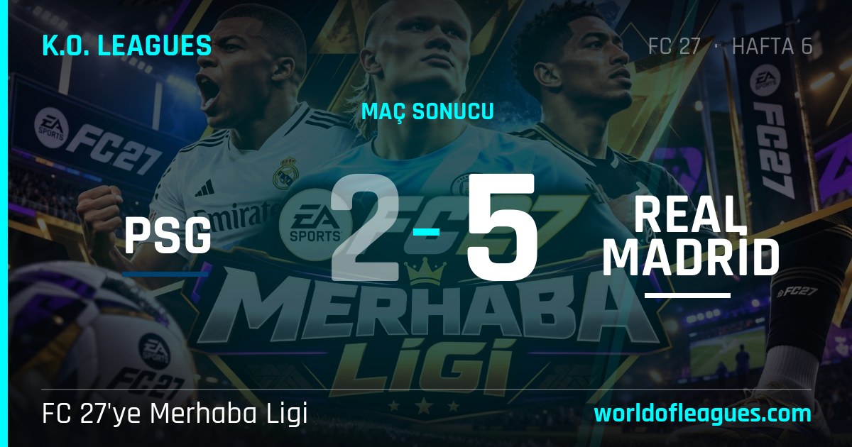 PSG 2 - 5 Real Madrid — FC 27'ye Merhaba Ligi