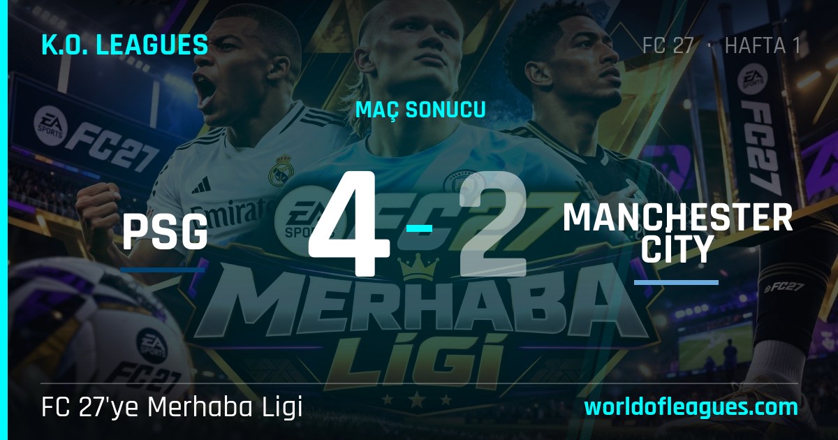 PSG 4 - 2 Manchester City — FC 27'ye Merhaba Ligi
