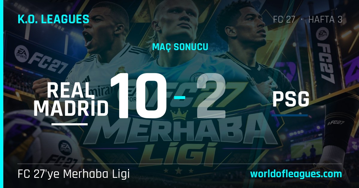 Real Madrid 10 - 2 PSG — FC 27'ye Merhaba Ligi