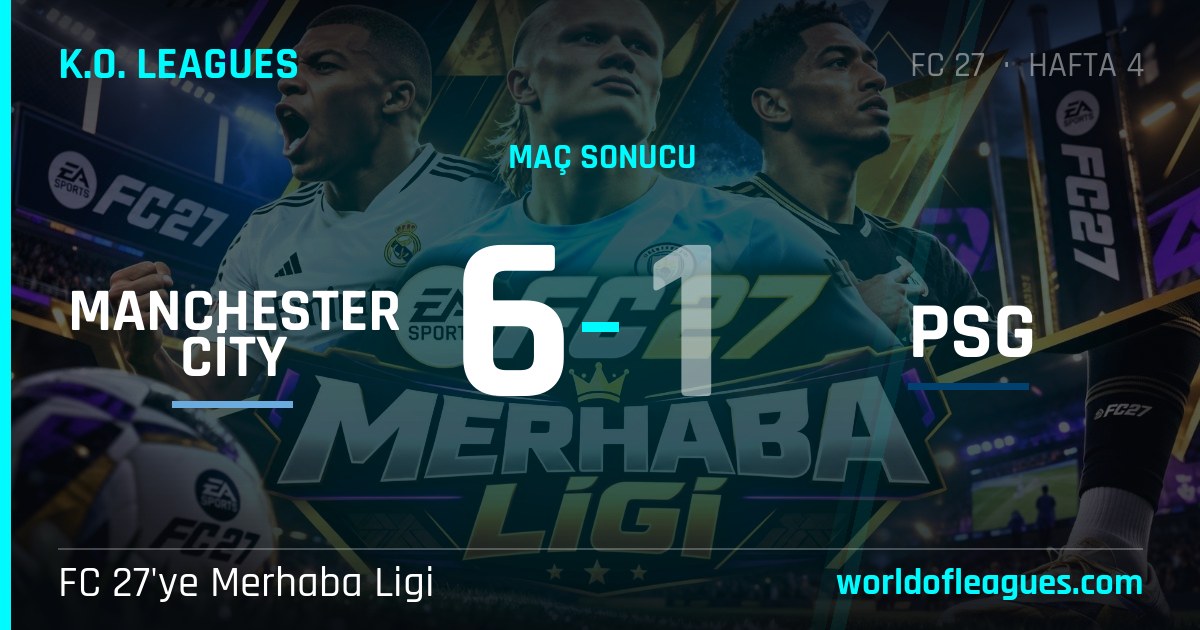Manchester City 6 - 1 PSG — FC 27'ye Merhaba Ligi