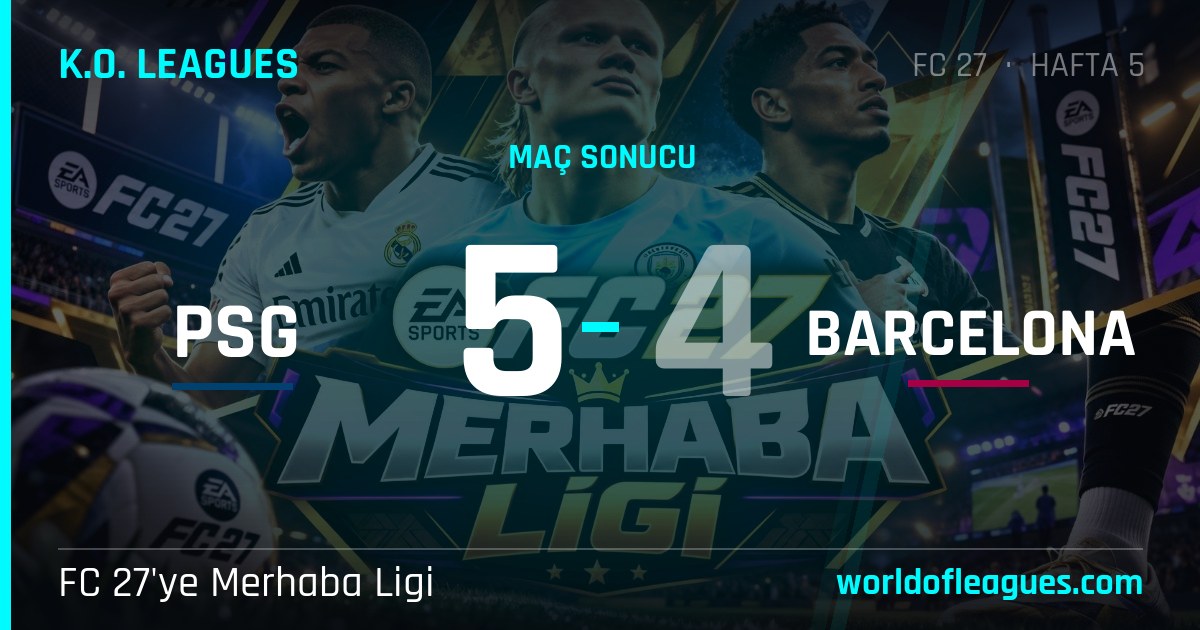 PSG 5 - 4 Barcelona — FC 27'ye Merhaba Ligi